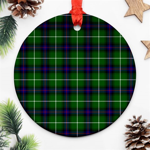 MacDonald of the Isles Tartan Ornament (Round) from ArtsNow.com Front