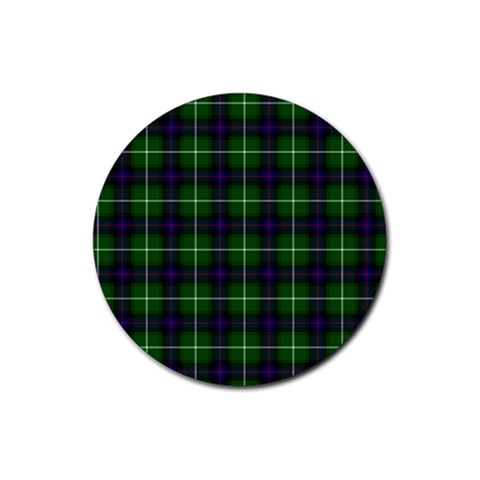 MacDonald of the Isles Tartan Rubber Coaster (Round) from ArtsNow.com Front