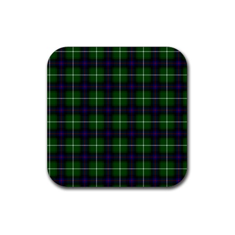MacDonald of the Isles Tartan Rubber Coaster (Square) from ArtsNow.com Front