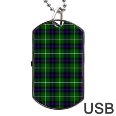 MacDonald of the Isles Tartan Dog Tag USB Flash (Two Sides) from ArtsNow.com Front
