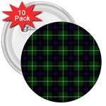 MacDonald of the Isles Tartan 3  Button (10 pack)