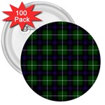 MacDonald of the Isles Tartan 3  Button (100 pack)