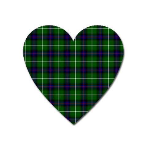 MacDonald of the Isles Tartan Magnet (Heart) from ArtsNow.com Front