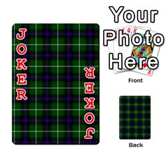 MacDonald of the Isles Tartan Playing Cards 54 Designs from ArtsNow.com Front - Joker2