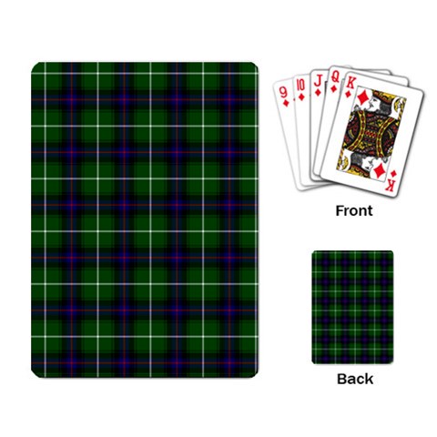 MacDonald of the Isles Tartan Playing Cards Single Design from ArtsNow.com Back
