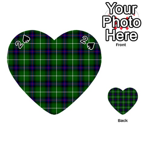 MacDonald of the Isles Tartan Playing Cards 54 (Heart) from ArtsNow.com Front - Spade2