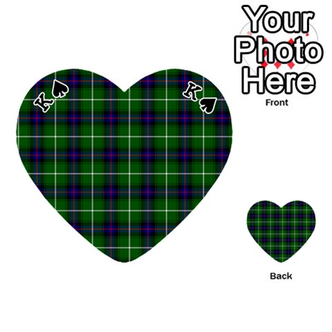 King MacDonald of the Isles Tartan Playing Cards 54 (Heart) from ArtsNow.com Front - SpadeK