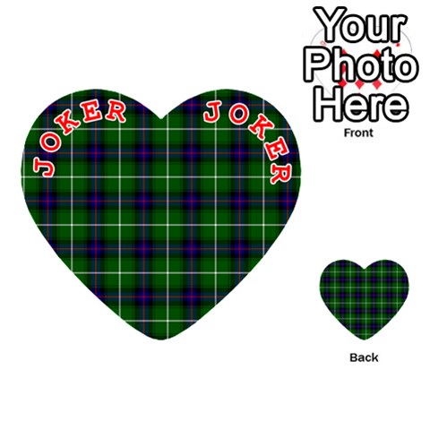 MacDonald of the Isles Tartan Playing Cards 54 (Heart) from ArtsNow.com Front - Joker2