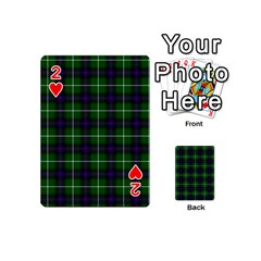 MacDonald of the Isles Tartan Playing Cards 54 (Mini) from ArtsNow.com Front - Heart2