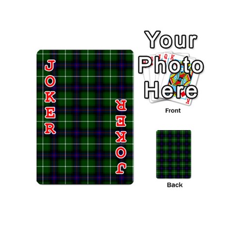 MacDonald of the Isles Tartan Playing Cards 54 (Mini) from ArtsNow.com Front - Joker2