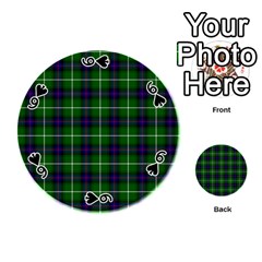 MacDonald of the Isles Tartan Playing Cards 54 (Round) from ArtsNow.com Front - Spade6