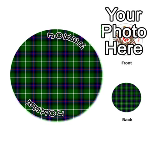 MacDonald of the Isles Tartan Playing Cards 54 (Round) from ArtsNow.com Front - Joker1
