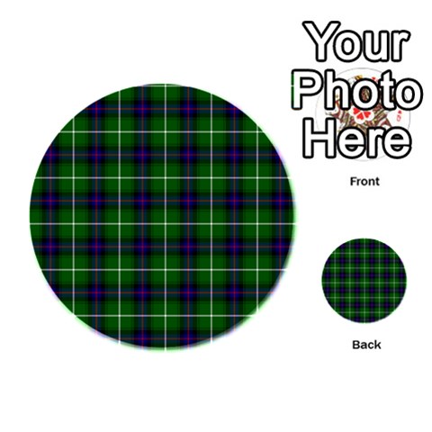 MacDonald of the Isles Tartan Playing Cards 54 (Round) from ArtsNow.com Back