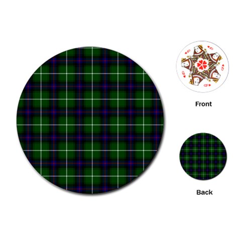 MacDonald of the Isles Tartan Playing Cards (Round) from ArtsNow.com Front