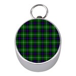 MacDonald of the Isles Tartan Silver Compass (Mini)