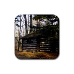 Cabin At The Pennsylvania Grand Canyon  by Ave Hurley  Rubber Coaster (Square)