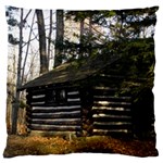 Cabin At The Pennsylvania Grand Canyon  by Ave Hurley Large Cushion Case (Two Sides)