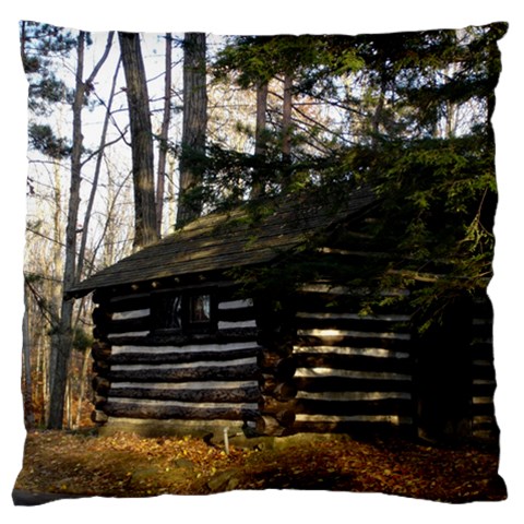 Cabin At The Pennsylvania Grand Canyon  by Ave Hurley Standard Flano Cushion Case (One Side) from ArtsNow.com Front
