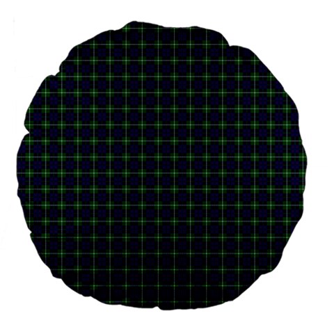 MacIntyre Tartan Large 18  Premium Flano Round Cushion from ArtsNow.com Front