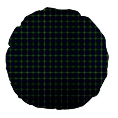 MacIntyre Tartan Large 18  Premium Flano Round Cushion from ArtsNow.com Back