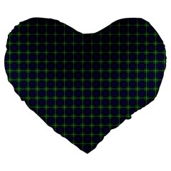 MacIntyre Tartan Large 19  Premium Heart Shape Cushion from ArtsNow.com Front