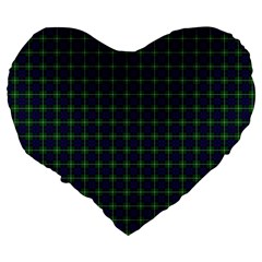 MacIntyre Tartan Large 19  Premium Heart Shape Cushion from ArtsNow.com Back