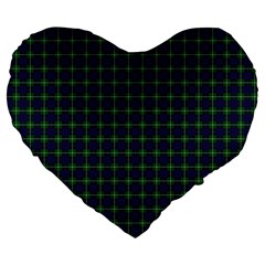MacIntyre Tartan Large 19  Premium Flano Heart Shape Cushion from ArtsNow.com Front