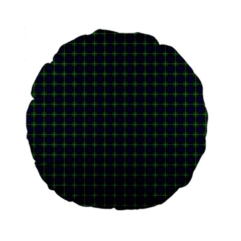 MacIntyre Tartan Standard 15  Premium Flano Round Cushion from ArtsNow.com Front