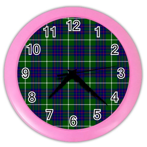 MacIntyre Tartan Color Wall Clock from ArtsNow.com Front