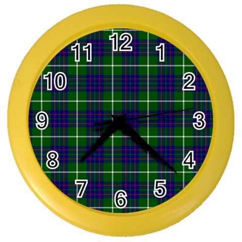 MacIntyre Tartan Color Wall Clock from ArtsNow.com Front