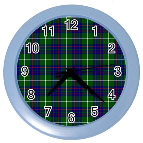 MacIntyre Tartan Color Wall Clock from ArtsNow.com Front