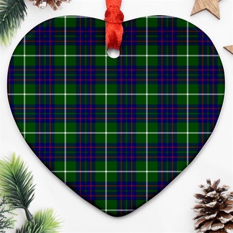 MacIntyre Tartan Heart Ornament (Two Sides) from ArtsNow.com Front