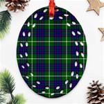 MacIntyre Tartan Oval Filigree Ornament (Two Sides)