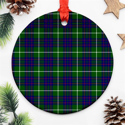 MacIntyre Tartan Round Ornament (Two Sides) from ArtsNow.com Front