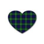 MacIntyre Tartan Rubber Coaster (Heart)