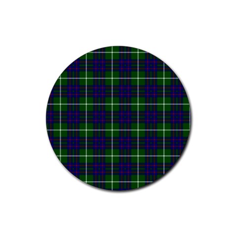 MacIntyre Tartan Rubber Round Coaster (4 pack) from ArtsNow.com Front