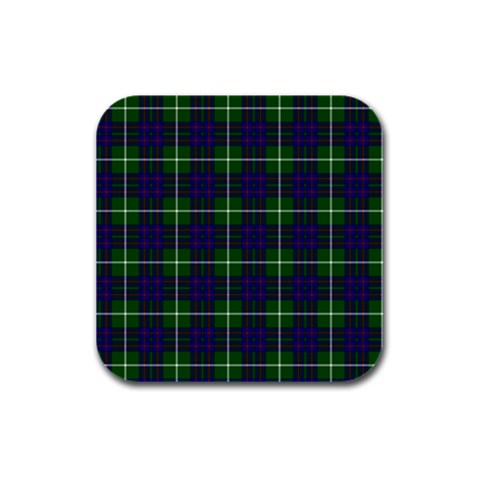 MacIntyre Tartan Rubber Square Coaster (4 pack) from ArtsNow.com Front