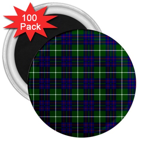 MacIntyre Tartan 3  Magnet (100 pack) from ArtsNow.com Front