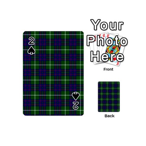 MacIntyre Tartan Playing Cards 54 (Mini) from ArtsNow.com Front - Spade2