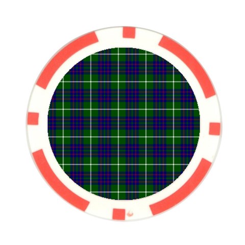 MacIntyre Tartan Poker Chip Card Guard from ArtsNow.com Front
