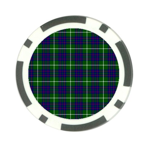 MacIntyre Tartan Poker Chip Card Guard (10 pack) from ArtsNow.com Front