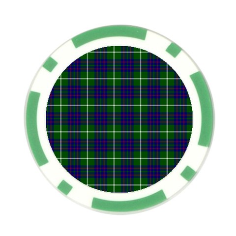 MacIntyre Tartan Poker Chip Card Guard (10 pack) from ArtsNow.com Front