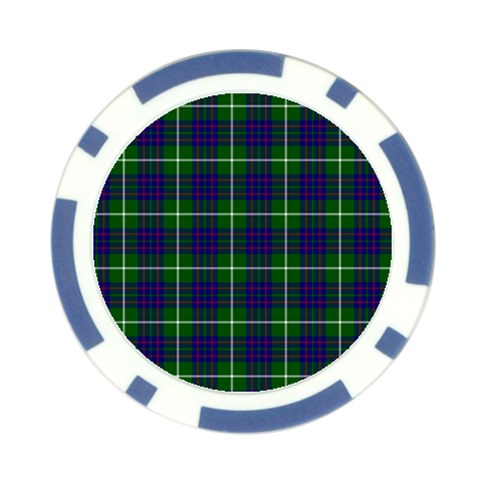 MacIntyre Tartan Poker Chip Card Guard (10 pack) from ArtsNow.com Front