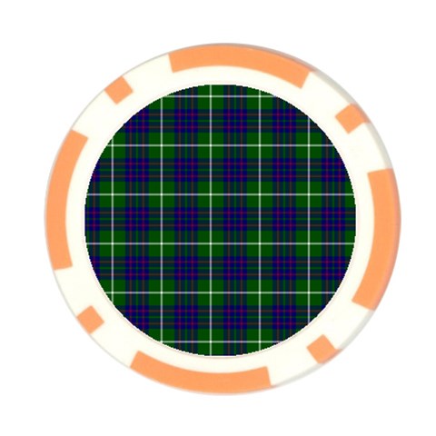 MacIntyre Tartan Poker Chip Card Guard (10 pack) from ArtsNow.com Front