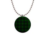 MacLean Tartan 1  Button Necklace