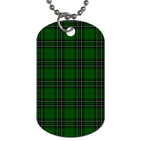 MacLean Tartan Dog Tag (Two Sides) from ArtsNow.com Front