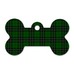 MacLean Tartan Dog Tag Bone (Two Sides)