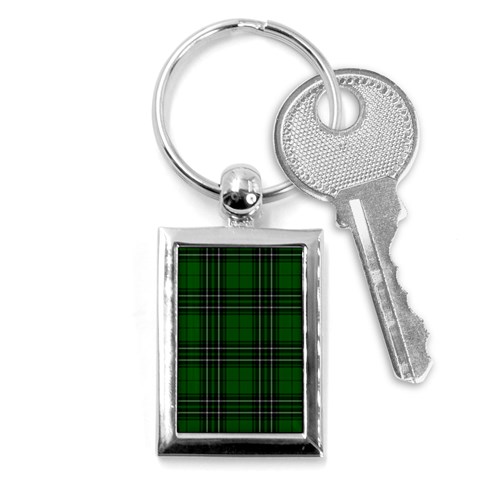 MacLean Tartan Key Chain (Rectangle) from ArtsNow.com Front