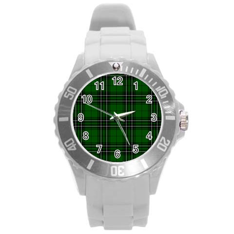 MacLean Tartan Round Plastic Sport Watch (L) from ArtsNow.com Front