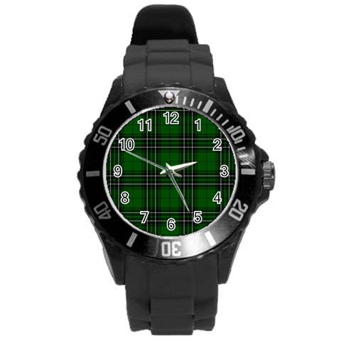 MacLean Tartan Round Plastic Sport Watch (L) from ArtsNow.com Front